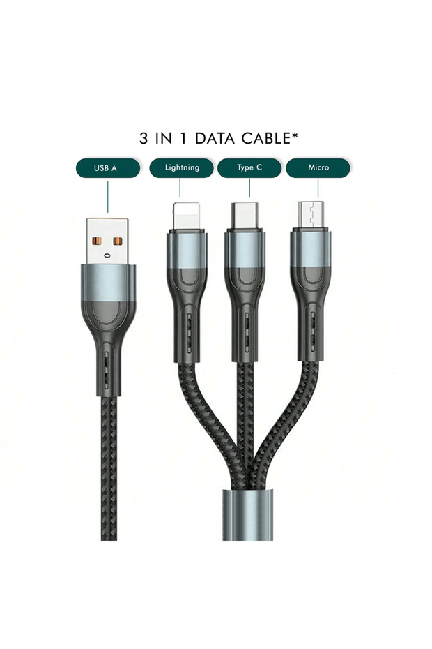 كابل شاحن عالمي SP-309 لأجهزة iPhone وAndroid وأجهزة USB-C