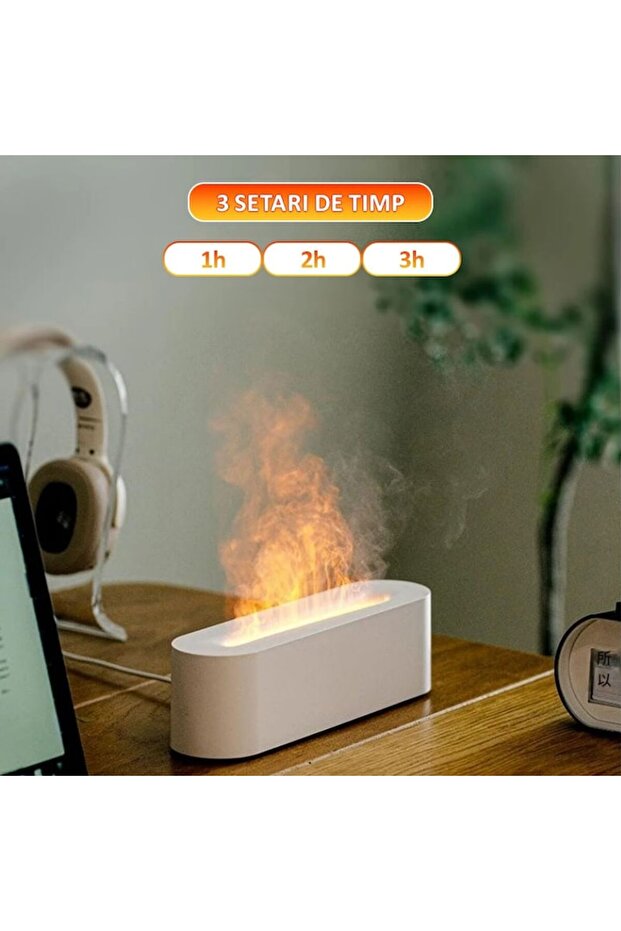 ZenGlow Ultrasonic Aromatherapy Diffuser with LED Light & Timer, 150ml, Black - 3