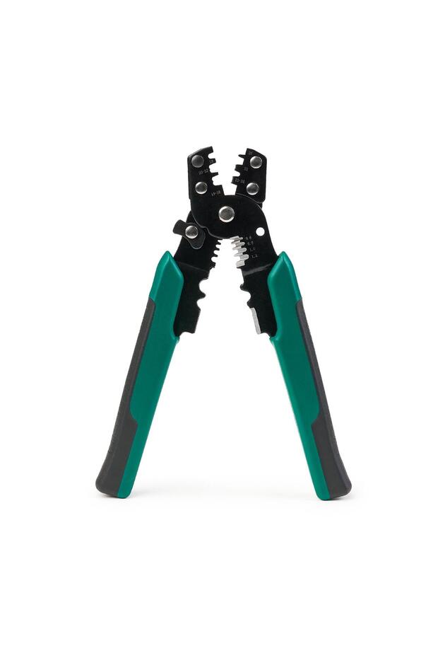 Crimping, Stripping and Cutting Pliers, with set of 260 C45 terminal end accessories for electrical - 6