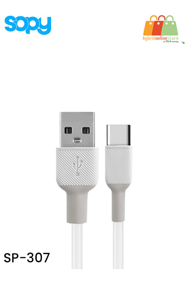 كابل USB C SP-307 لتوصيل الطاقة (PD) للشحن السريع - عمر افتراضي يصل إلى 25000 ثنية