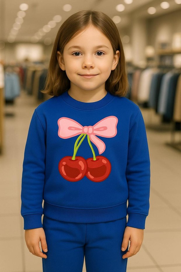 Ki̇raz B Printed Tracksuit Set 3-4-5-6-7-8-9-10-11-12 Years
