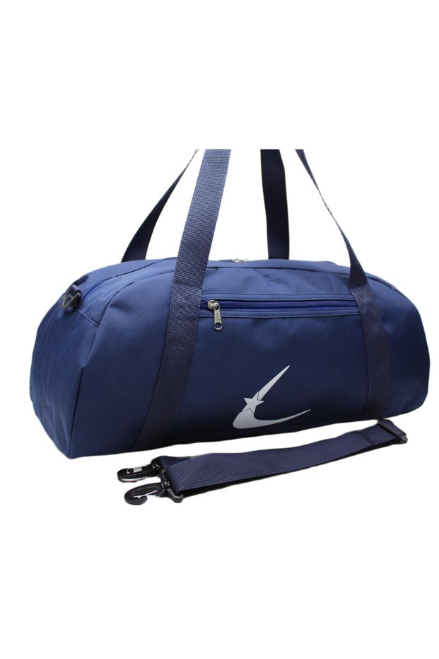 Navy Blue Colored Adjustable Strap Unisex Sports Bag Travel Bag and Fitness Bag