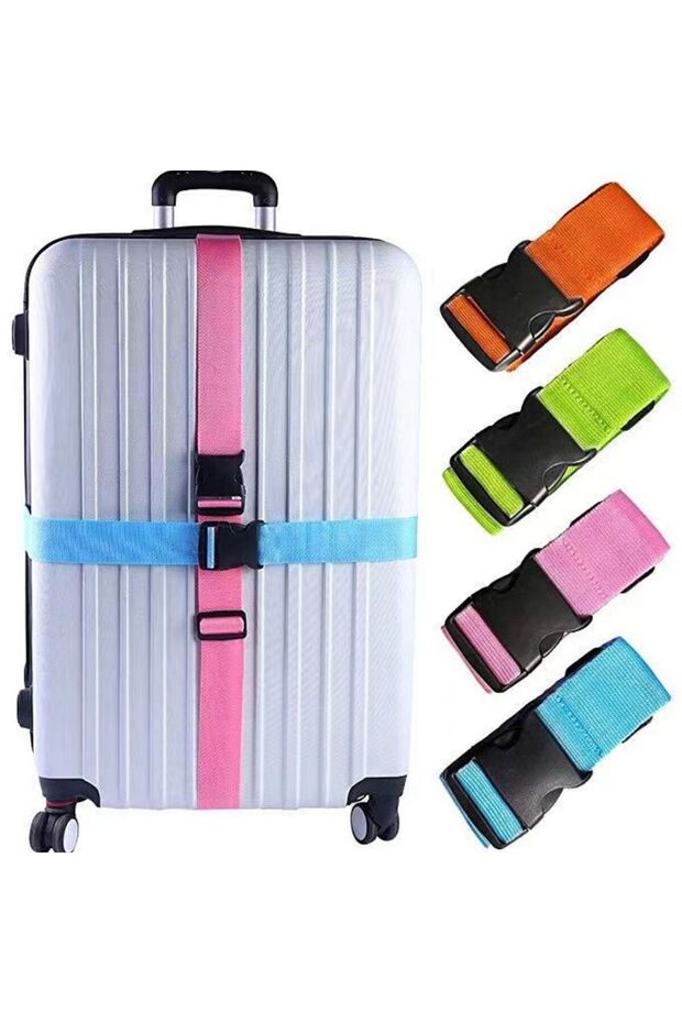 حزامان للأمتعة قابلان للتعديل بلمسة واحدة - 1