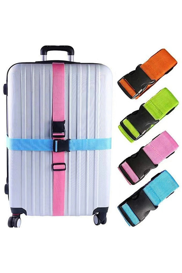 حزامان للأمتعة قابلان للتعديل بلمسة واحدة - 2