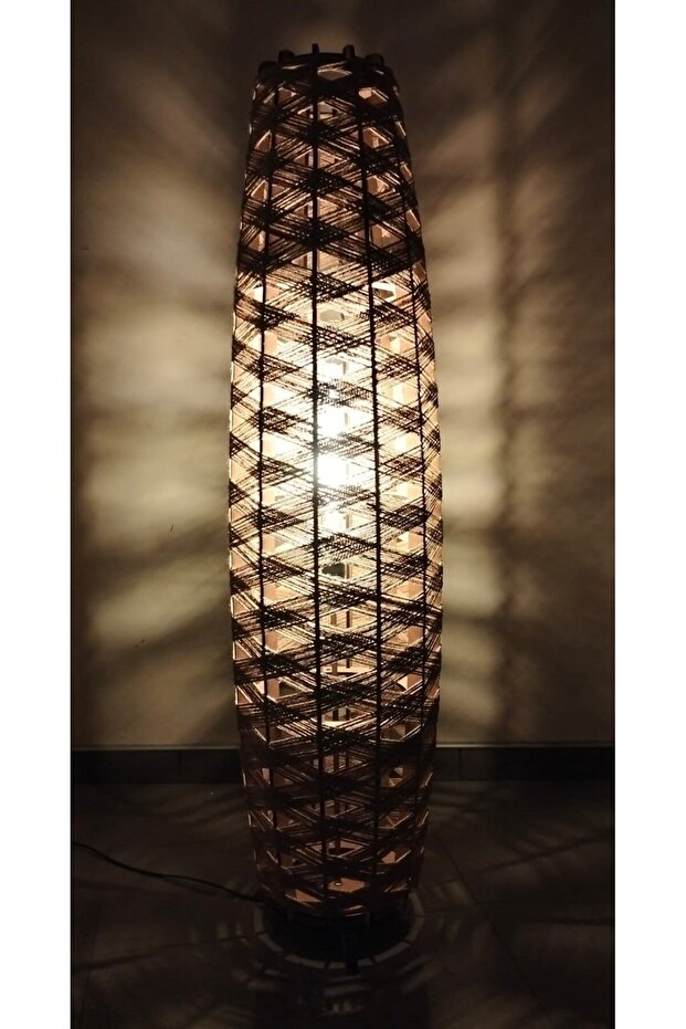 Doğal El Yapımı Lambader Bohem,Ahşap,Modern,Rustik - 2