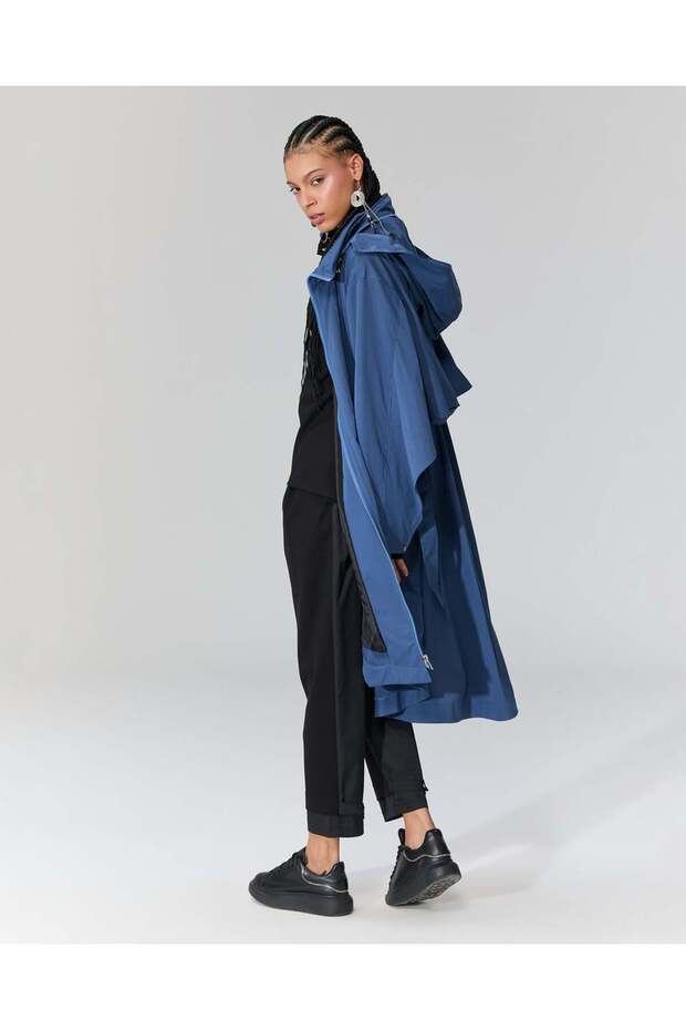 Kapüşonlu Trençkot - 3