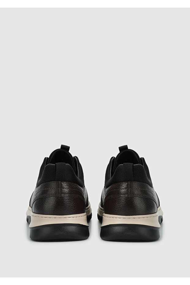 Kahve Deri Erkek Sneaker - 5
