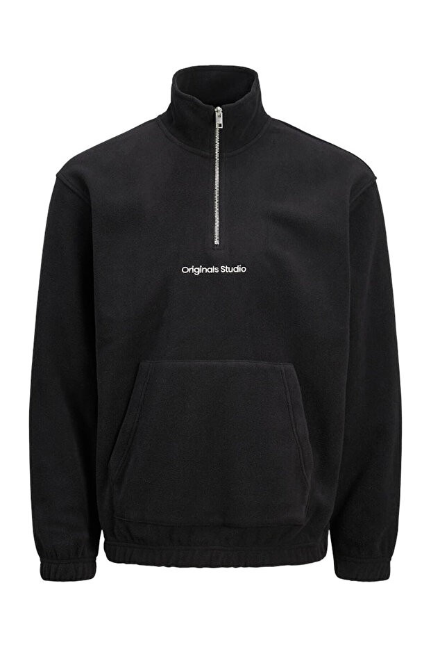 Vesterbro Men's Fleece Sweatshirt Schwarz ( 12262981 -B)