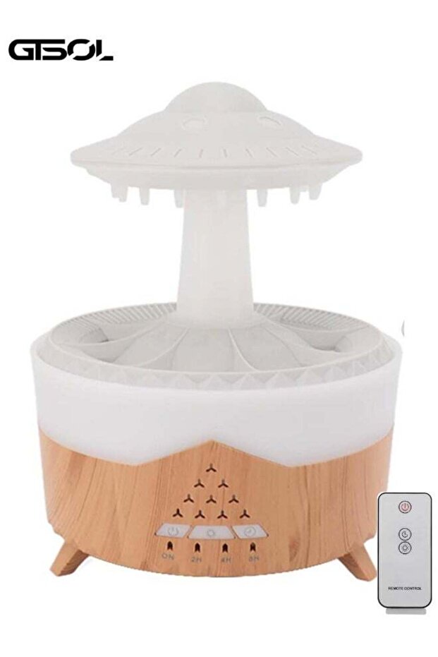 GTSOL Wood Grain Aromatherapy Diffuser & Humidifier – 350ml