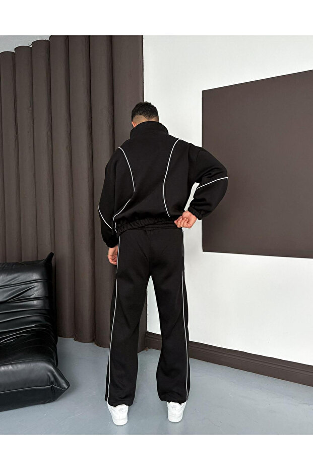 طقم روس مخطط من 3 قطع علوية وسفلية - 2