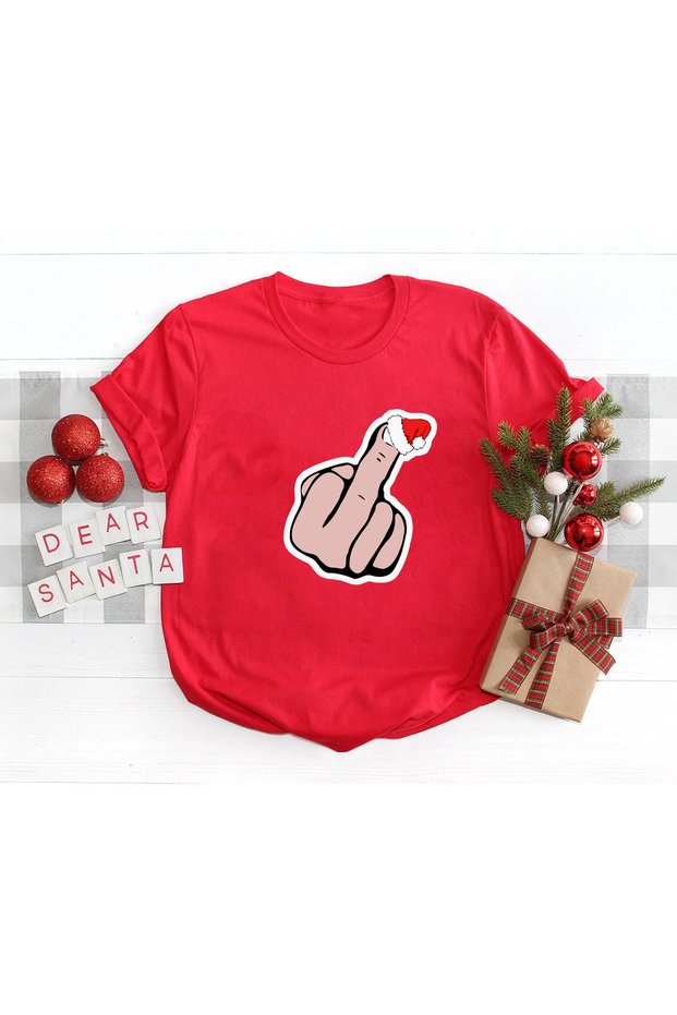Christmas Noel Yilbaşi Themed Cotton Short Sleeve Regular Fit Funny T-Shirt
