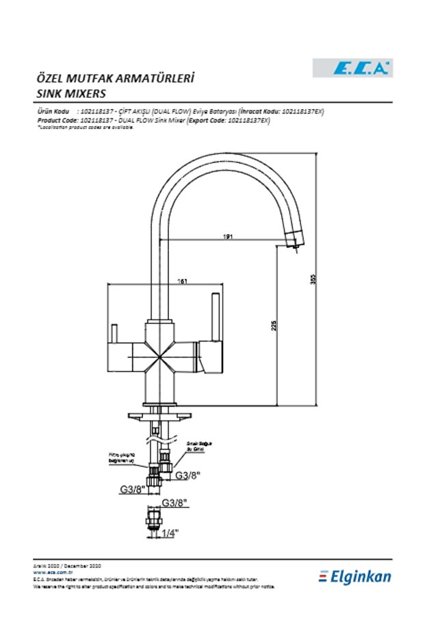 Çift Akışlı (dual Flow) Eviye Bataryası - 2