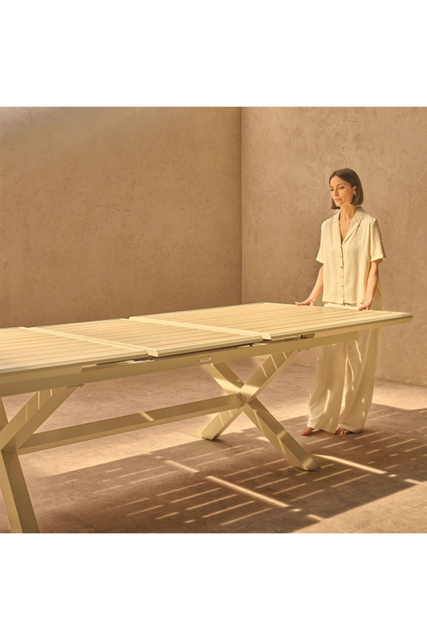 طاولة حديقة مستطيلة قابلة للتمديد من أكسيوم - 8