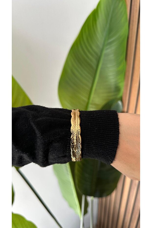 مشبك يدوي مزخرف بأوراق الشجر - 2