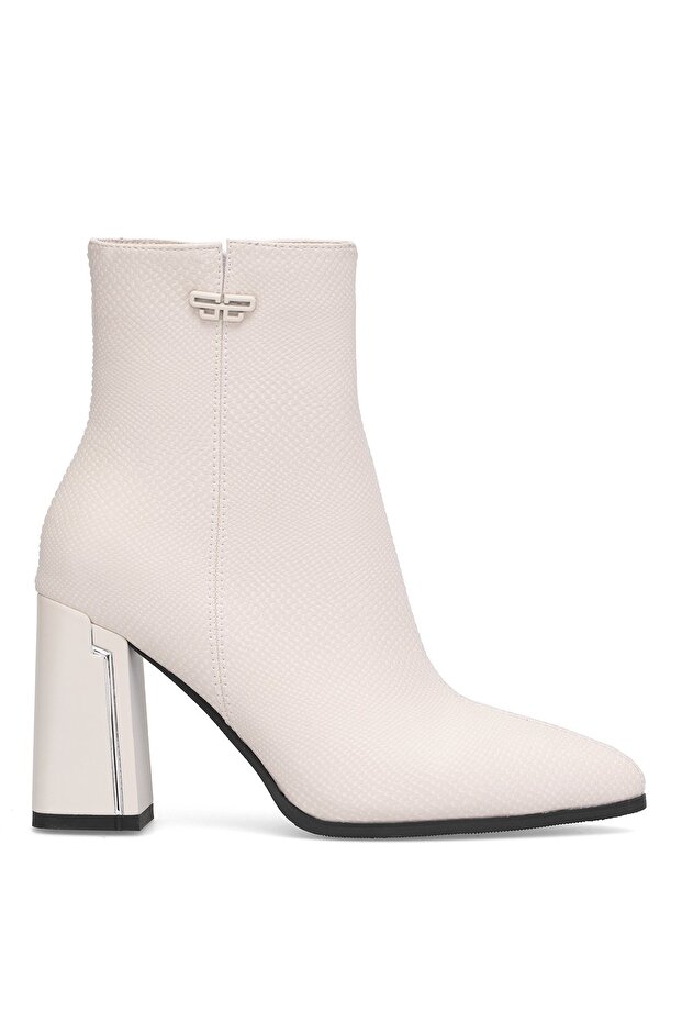 25K137 Women's Heeled Boots Beige