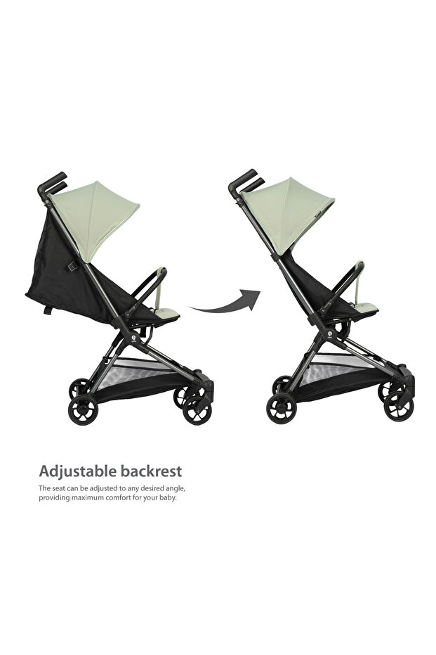 عربة أطفال ميجا برو - خضراء - 6