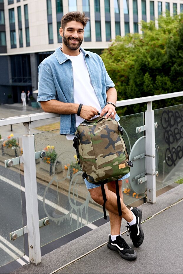 Large polyester travel backpack - Rovicky - 14