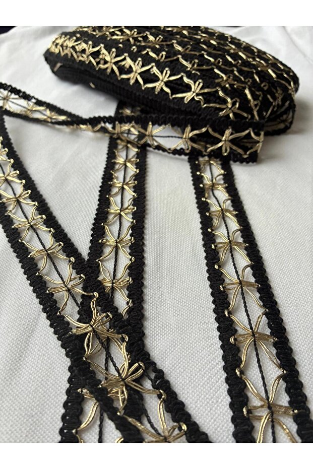 Black Silver Color Knitted Ribbon(3cm)