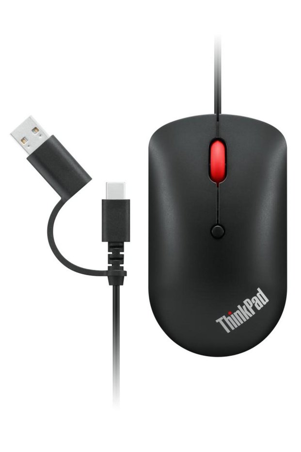 ThinkPad USB-C Wired Compact Mouse, Black