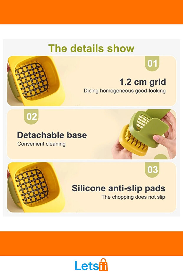 قطاعة خضروات وفواكه آمنة متعددة الأغراض - 4