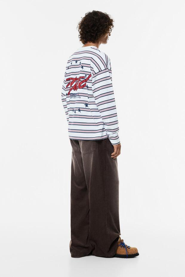 STWD çizgili t-shirt - 5