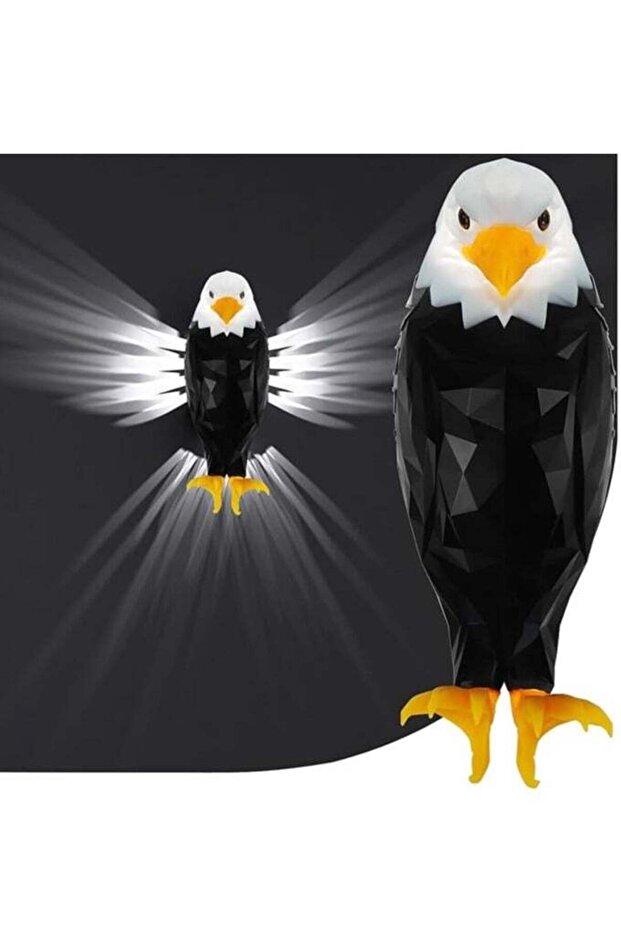 Bald Eagle Wall Light - American Eagle Night Light with Remote, Magnetic Mount