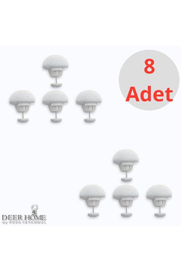 Practical 8-Piece Mushroom Shaped Quilt Fixing Pin Button Clip Bed Sheet Quilt Cover Fixer