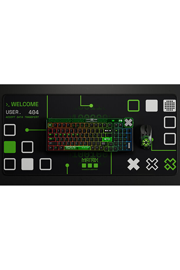 QK100 Matrix Hotswap RGB Bluetooth Gasket Mount Mechanical Gaming Keyboard Linear Switch - 2