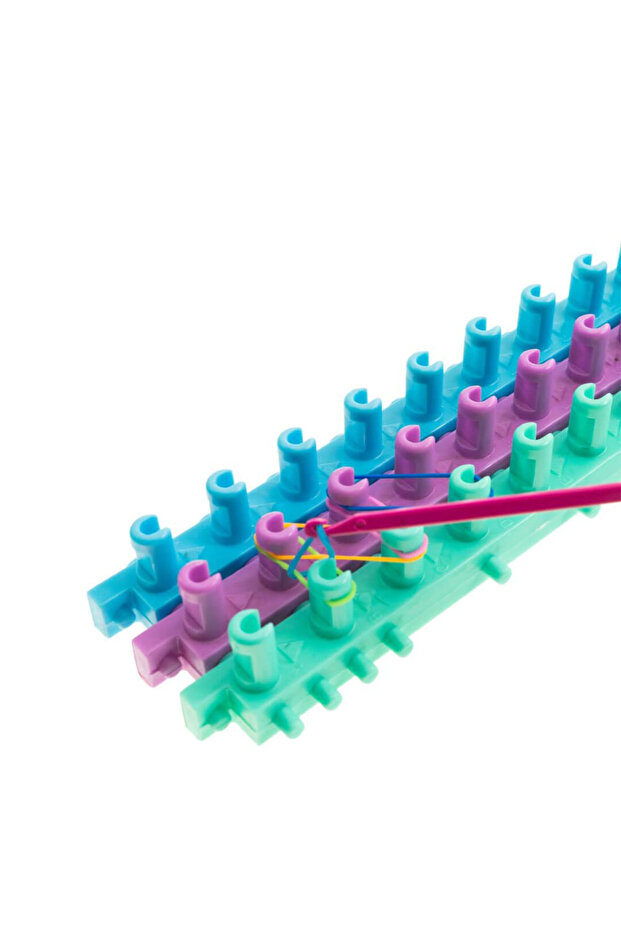 Set creativ cu elastice colorate pentru bratari, Elasticolor - 3