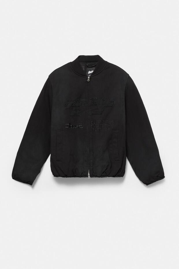 İşlemeli bomber ceket - 7