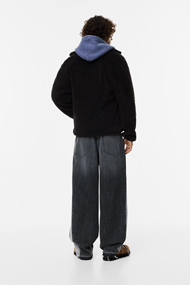 Suni yünlü kombin ceket - 4