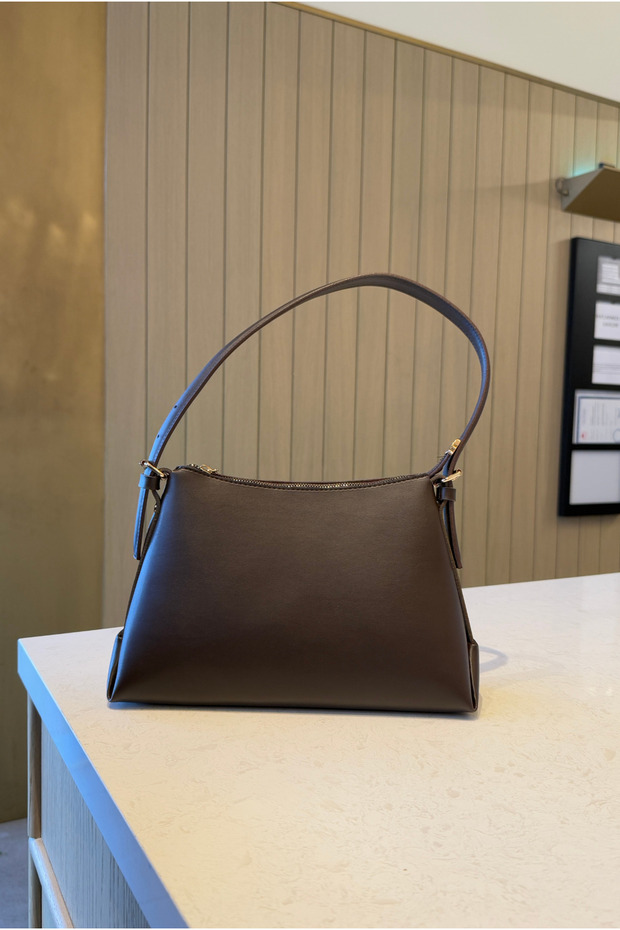 Women's Hand and Shoulder Bag Aci Brown