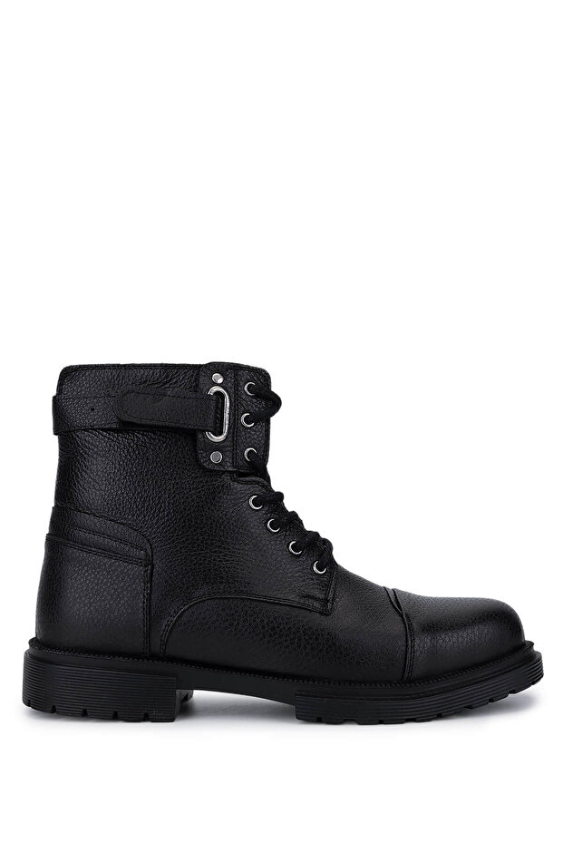 Men's Genuine Leather Black POSTAL Boots