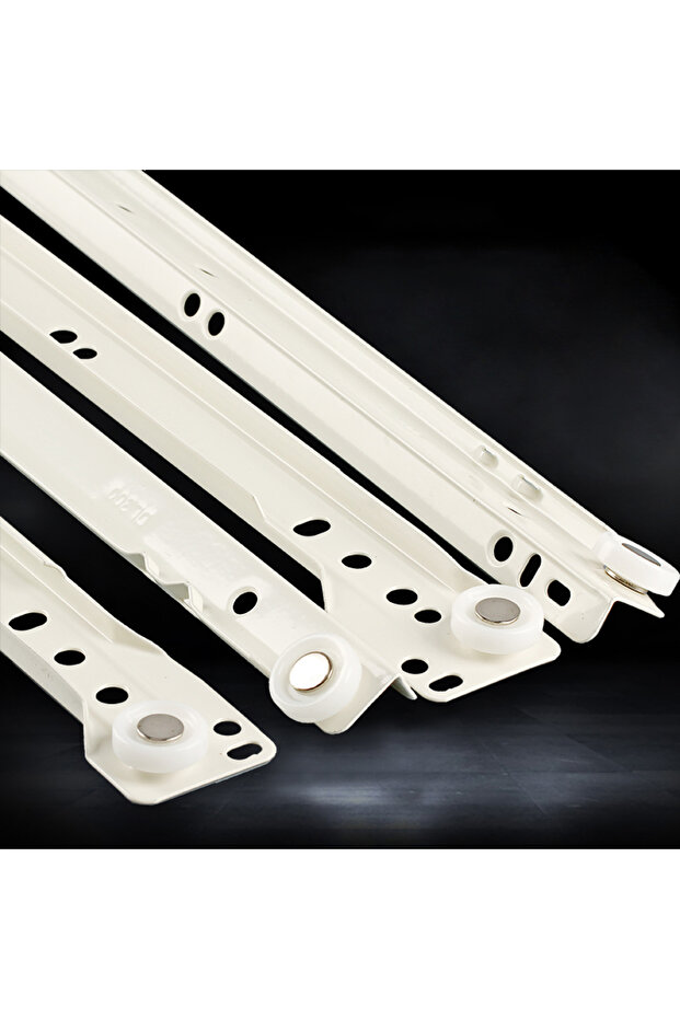 55cm Drawer Track Slides Two Cabinet Rails Thickening Computer Table Chute Clothing Cabinets Keyboar - 2