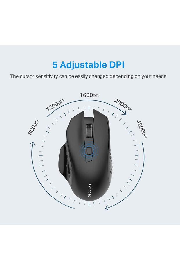 Wireless Mouse X-26 — 5 DPI Levels up to 4800 DPI, 2KHz, 18-Month Battery, USB Nano Receiv - 5