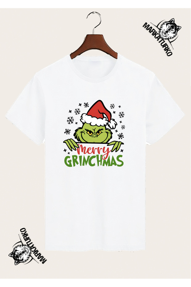 Grinch Christmas Special Design Printed White T-Shirt