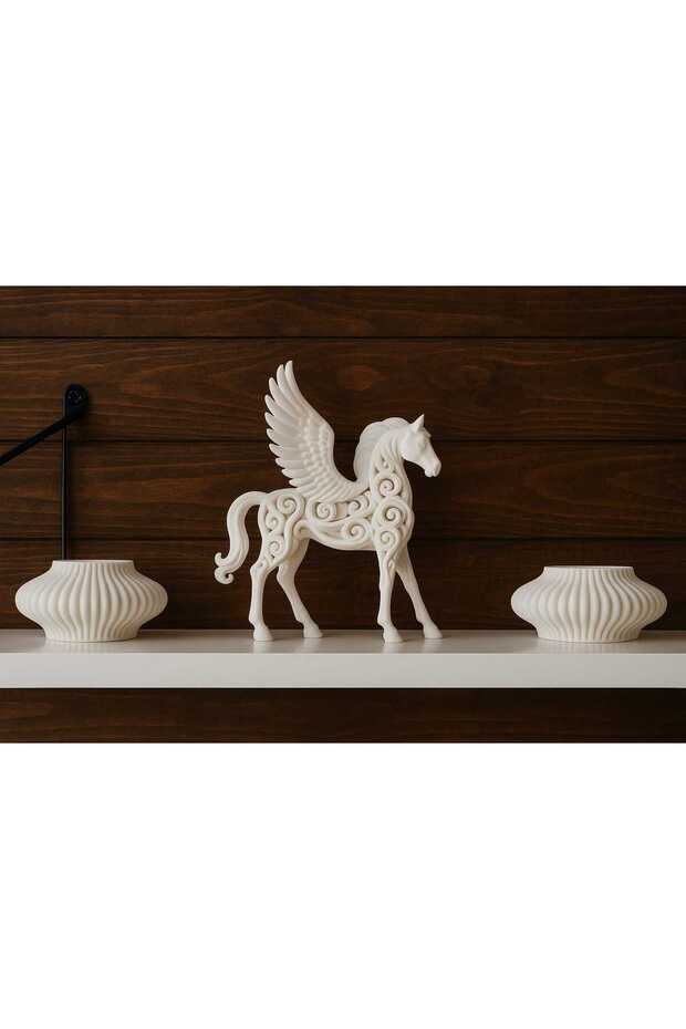 Kanatlı at mumluk set - 1