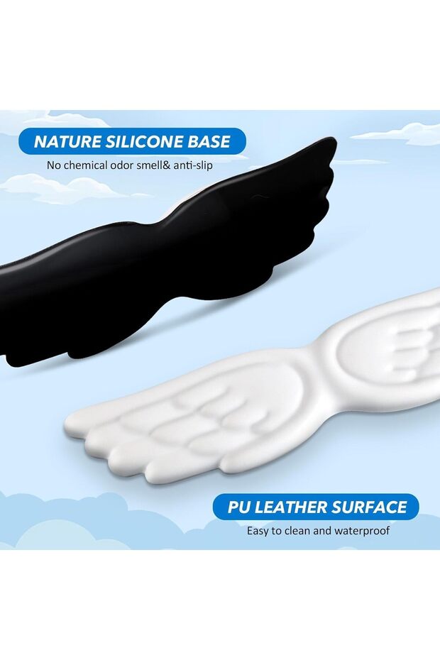 مجموعة لوحة ماوس إسفنجية ميموري فوم 3 في 1 مع مسند للمعصم ولوحة المفاتيح، تصميم كينج وينج، أبيض - 8