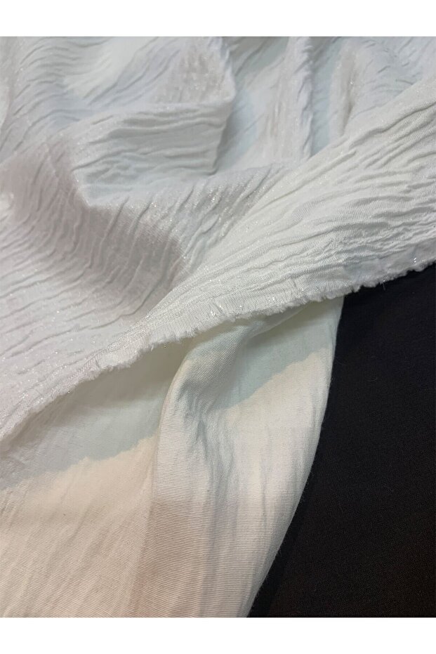 Double Layer Textured Tock Fabric with Shimmering Surface - 3
