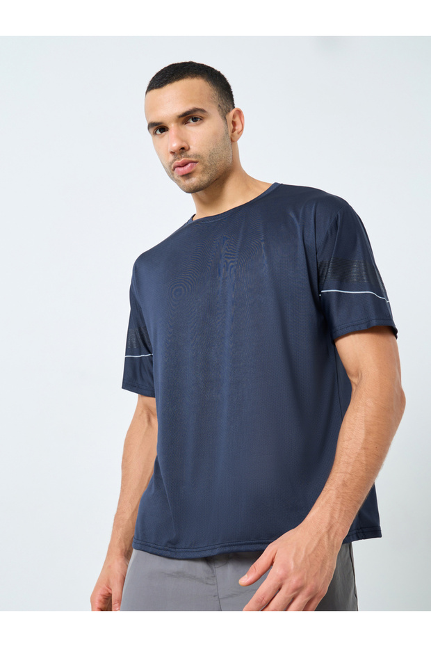 Regular Fit Crew Neck Athleisure T-Shirt