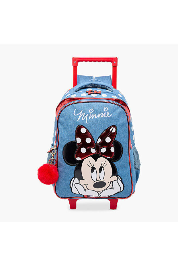 Minnie Trolley Bag for Girls 5-8 Years with Adjustable Strap