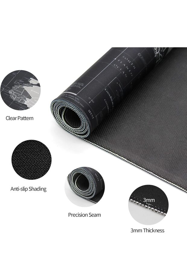 Large Mouse Pad Extended Mouse Pad Non-Slip Rubber Base Gaming Mouse pad Office Desk Mat Desk Pad - 5