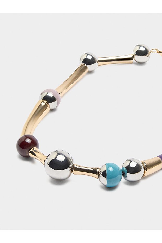 Mineli Kısa Kolye - 2