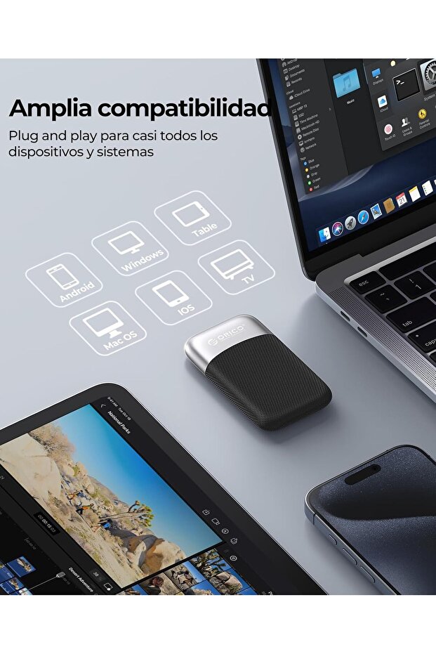 1TB External SSD, Portable Solid State Drive up to 2000MB/s (M20) - 7