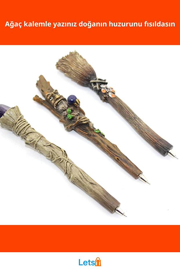 Tree Themed Durable Polyester Ballpoint Pen 16 cm - 2