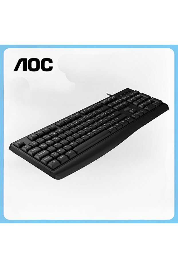 KB120 Kablolu Klavye – Entegre Avuç İçi Desteği, Düşük Profilli Sessiz Tuşlar, Tak-Çalıştır USB - 8