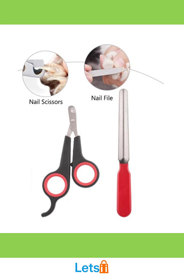 مجموعة مقصات أظافر حادة وأداة تلميع للحيوانات الأليفة - 3