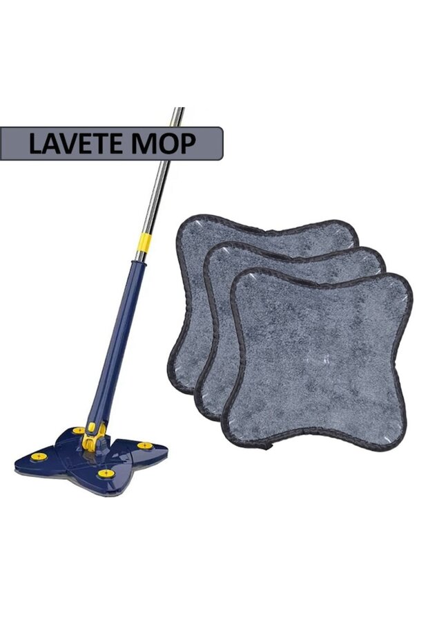 Microfiber Mop Pads - 3-Pack, Reusable, High Absorption, Versatile Use - 2