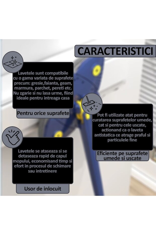 Microfiber Mop Pads - 3-Pack, Reusable, High Absorption, Versatile Use - 4