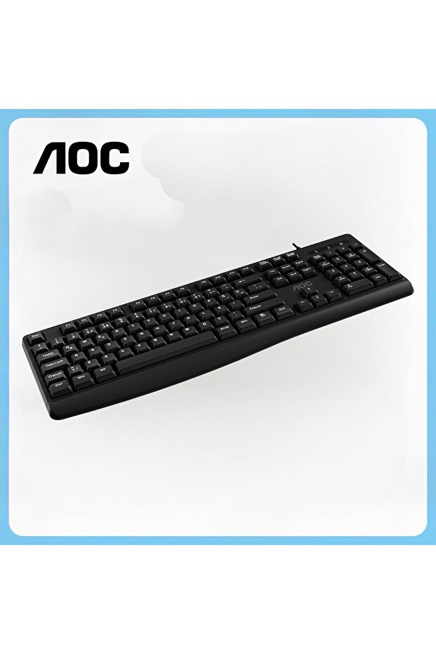 KB120 Kablolu Klavye – Entegre Avuç İçi Desteği, Düşük Profilli Sessiz Tuşlar, Tak-Çalıştır USB - 6